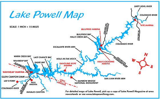 Lake Powell Map