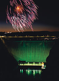 Glen Canyon Dam on July 4th